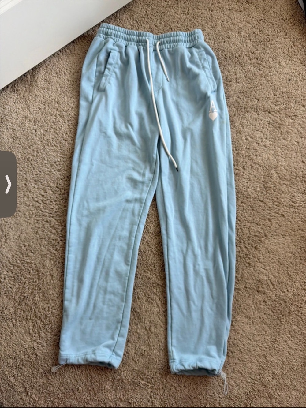 SHEIN Light Blue Drawstring Joggers M